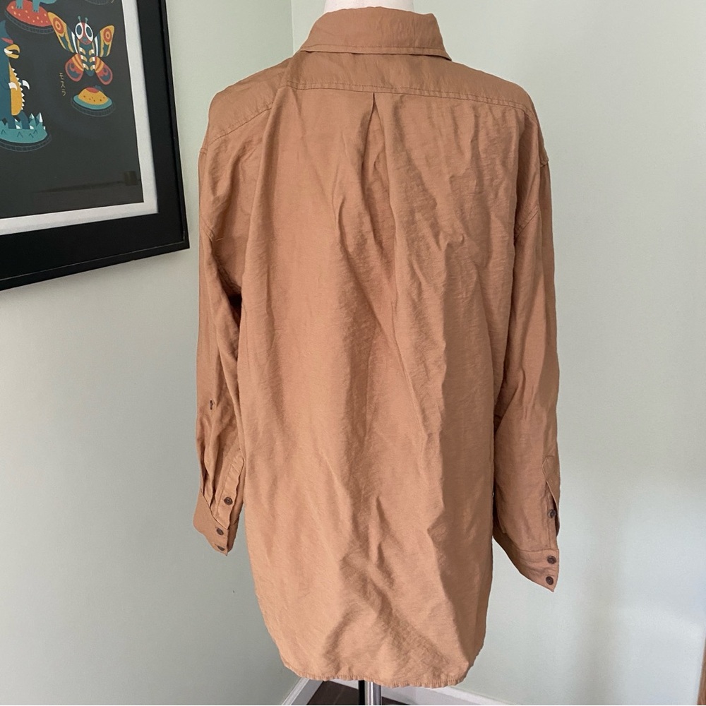 Banana republic safari Utility Button Up Shirt size S petite oversized - Picture 6 of 6